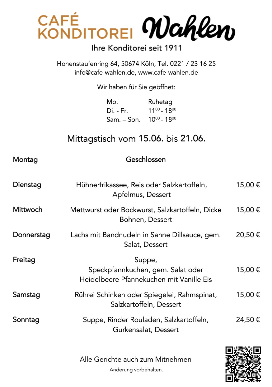 wochenspeisekarte