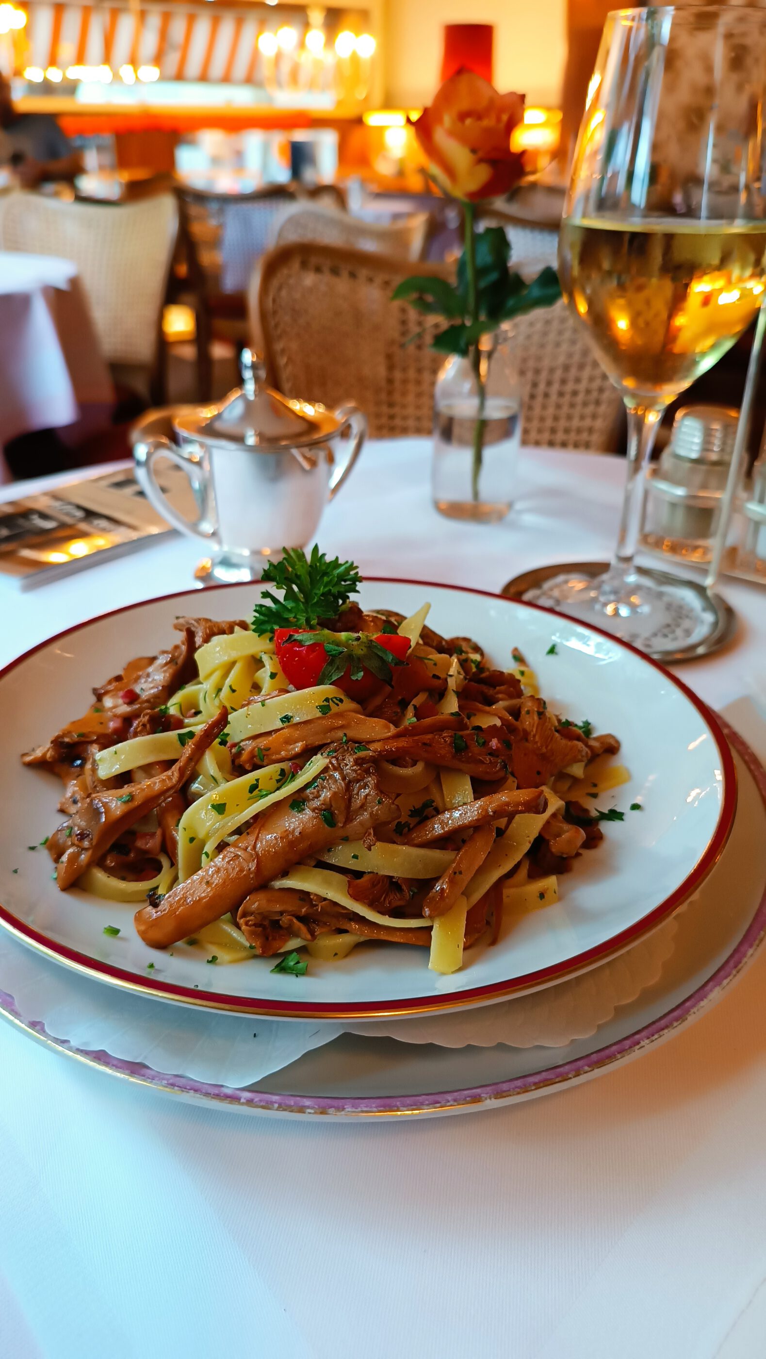 Pfifferlinge mit Bandnudeln
