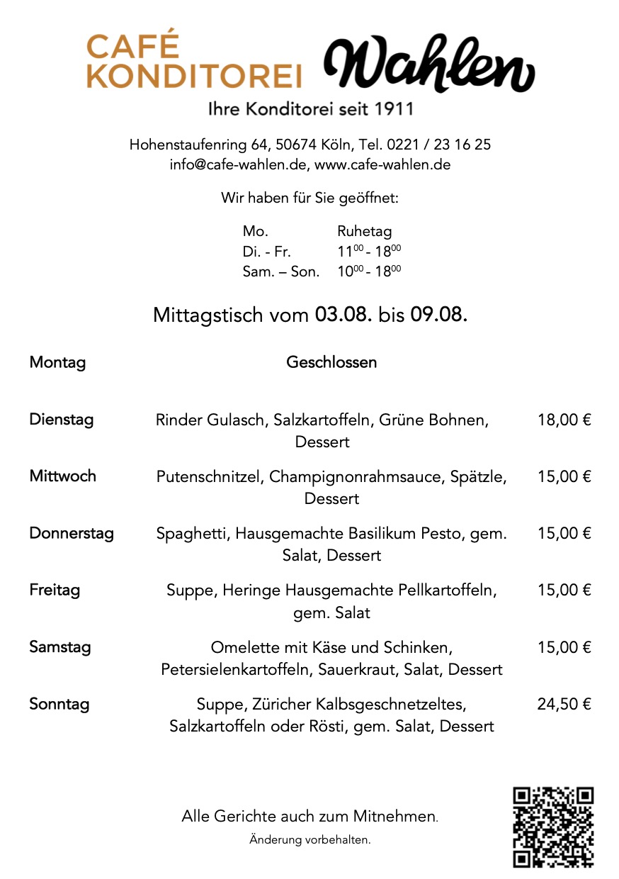 wochenspeisekarte