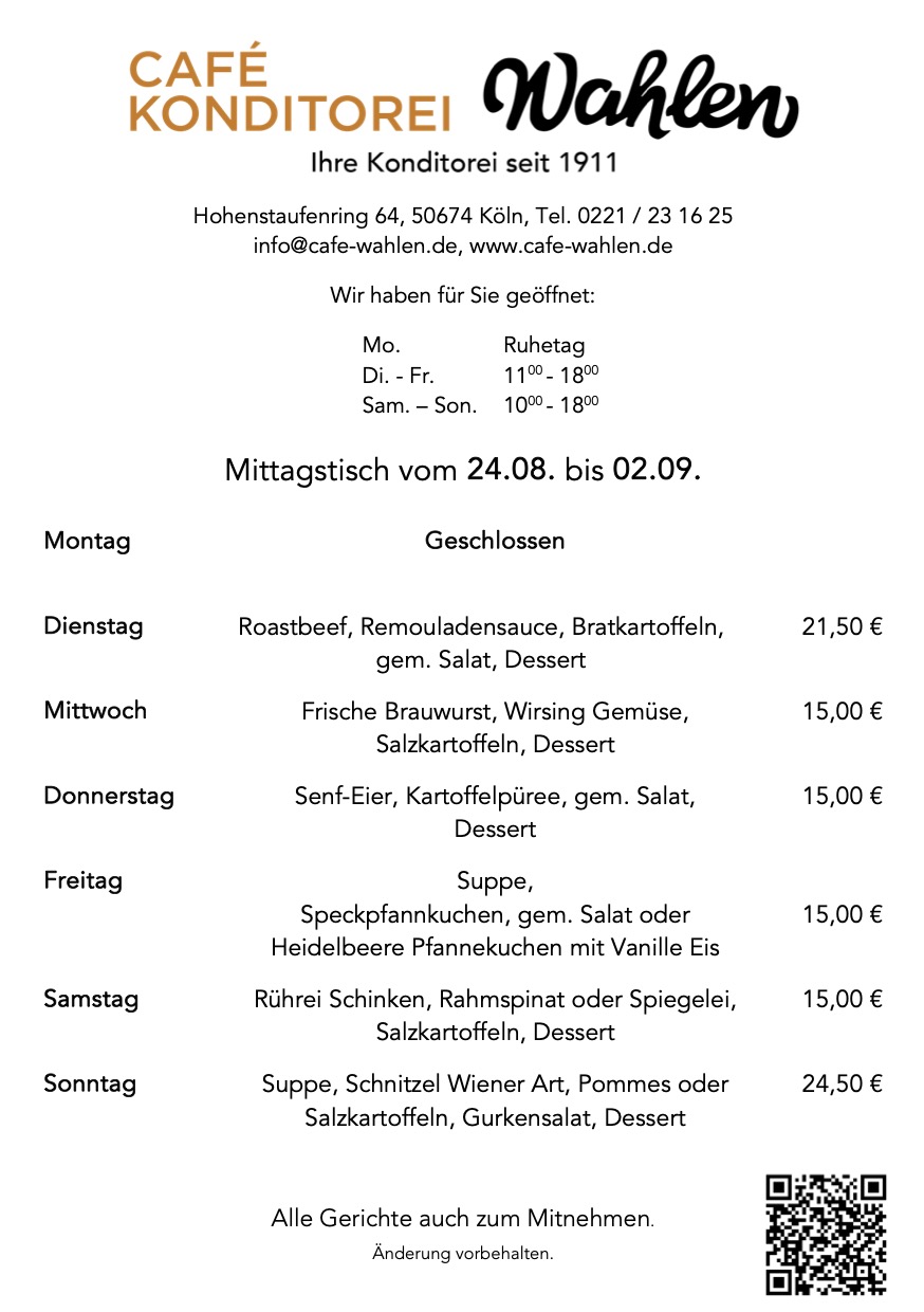wochenspeisekarte