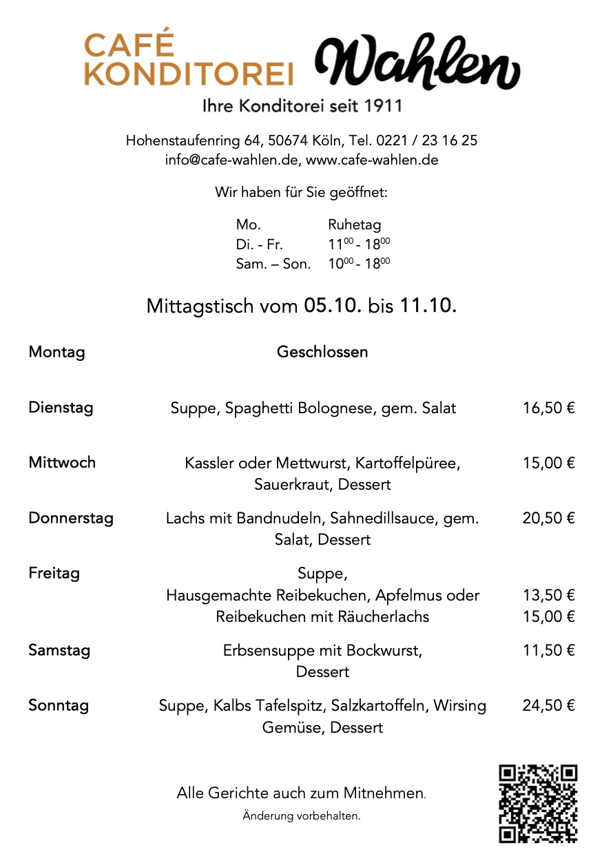 wochenspeisekarte