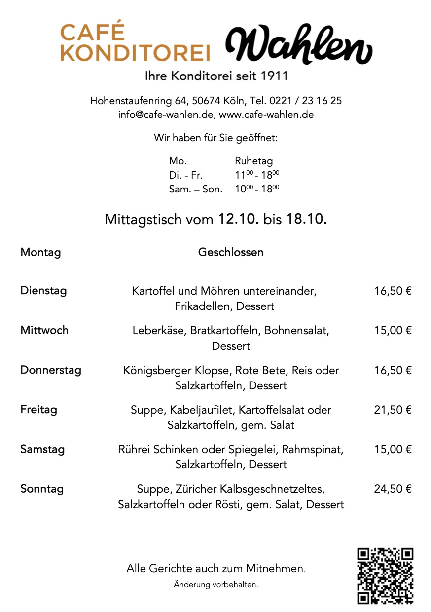wochenspeisekarte